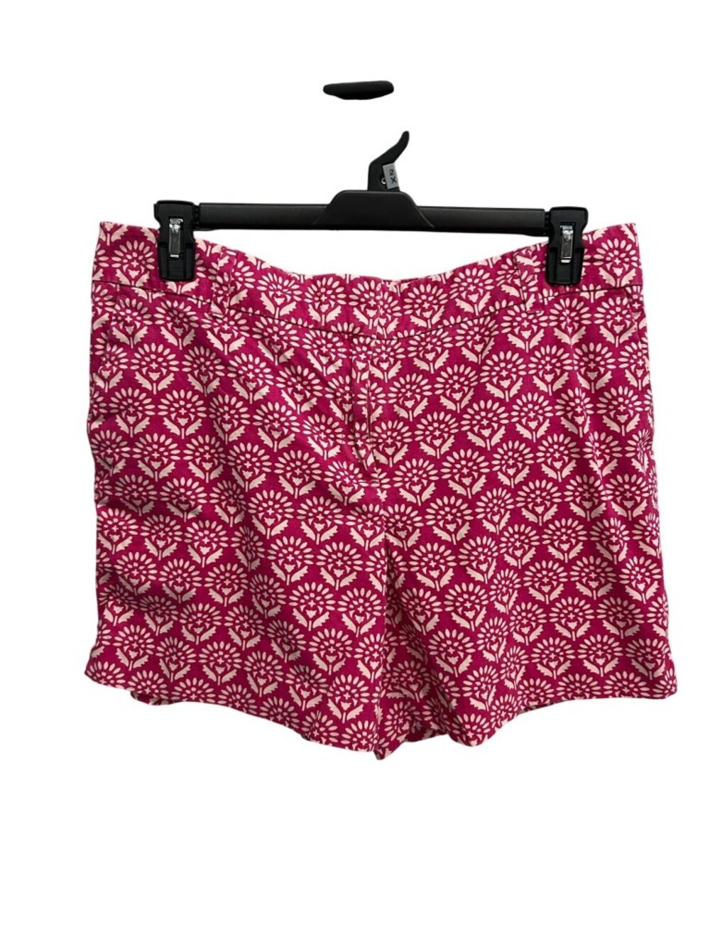 Ann Taylor Loft 14 Pink White Floral Print Cotton Shorts Gardencore Floralcore
